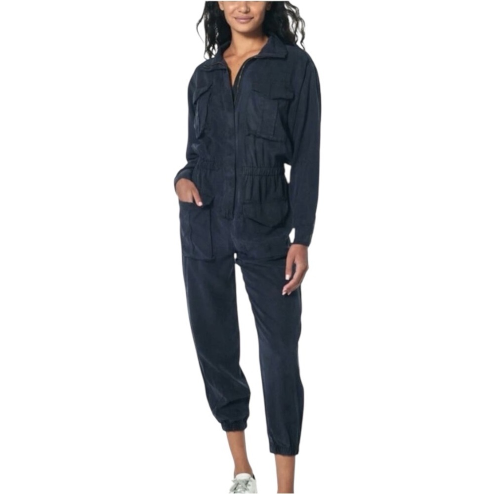 Young Fabulous & Broke Flight Denim Jumpsuit Navy Blue Retro Y2K (Fast Shipping